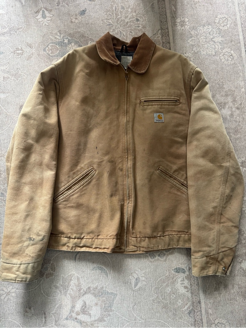 Vintage Carhartt Detroit j01 brn 42 tall (medium)